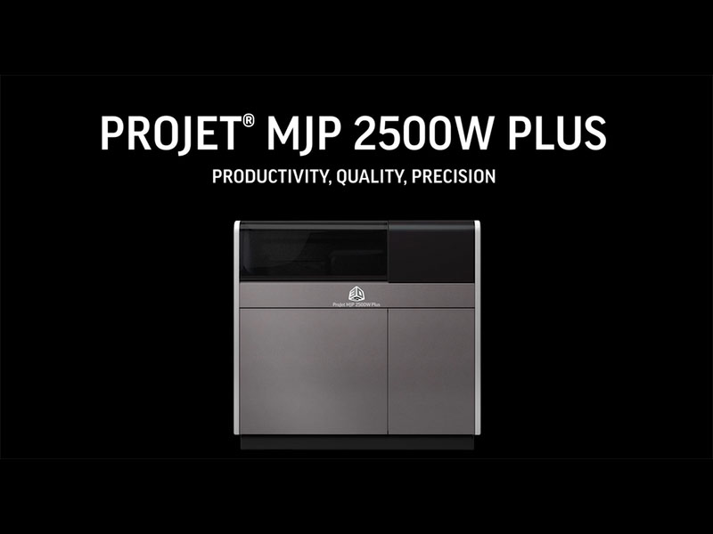 3D SYSTEMS 发布新一代 ProJet MJP 2500W Plus 3D打印机